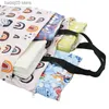 Diaper Bags Waterproof Reusable Wet Bag Printed Pocket Nappy Bags Baby Travel Wet Dry Bags large Size 40x70cm Diaper Bag T230526