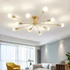 Kroonluchters Modern Noords plafond kroonluchter voor woonkamer Slaapkamer Goud Goud Binnen Decoratie Verlichting Begreep Zwart eenvoud Home Lamp