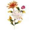 Pinos broches grandes novos elegantes broche de flores de cristal elegante pin pino de noiva romântica Bridesmaid Saco de gola de colarinho Deli DHE0D