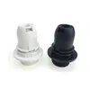 E14 Light Bulb Holder Lamp Base M10 Half Tooth Screw Stand Pendant Socket &amp Lampshade Collar White Black