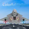 Elektrisch/RC Aircraft Foam J-20 RC Vliegtuig Fighter 2.4G 2CH 2CH Remote Control Airplane met verlichting Glider RC Aircraft Toys For Boys Children 230525