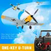 Electric/RC Aircraft Remote Control Airplane BF109 2.4GHz 4CH 400mm Wingspan One Key U-Turn Aerobatic RC Plane RC Warbird Gift Toys 761-11 230525