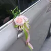 Dekorativa blommor Artificial Flower Rose Decoration Wedding Car Set Fake Peony Romantic Silk Valentine's Day Gift Party Holiday