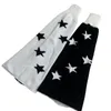 Women Socks Kawaii Knit For Casual Star Print Baggy Goth Knee High Boot Cuffs Winter Warm Slouch