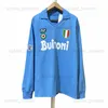 Xxxl 4xl 1987 88 89 Napoli Retro piłka nożna 1990 1991 93 94 Coppa Italia SSc Napoli Maradona Zola Classic Vintage Neapolitan Long Sleeve 2013 14 Koszulki piłkarskie