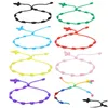 Bracelets de charme Colorf 7 noeuds chaîne pour la protection bonne chance Amet succès prospérité Bracelet de corde à la main bracelets porte-bonheur Drop Del Dh2Bk