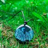 Pendant Necklaces Handemade Vintage Jewelry With Nature Mountain And Moon Resin Transparent Landscape Ball Square Necklace