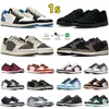 Jumpman 1 Låg 1S Mens Basketball Shoes UNC TS X Reverse Mocha Chicago Bred USA White and Gold Wolf Grey Royal Magenta Men Women Trainers Sport Sneakers Sneaker 36-47