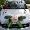 Dekorativa blommor Champagne Artificial Decoration of the Wedding Car Flower Simulated Rose Ceremony Engagement Valentine's Day Gife