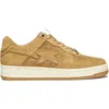 Sta Low Apes Casual Shoes Män kvinnor Nigo France College Dropout Patent Läder Vit röd blå svart färg Beige Suede Pastel Pink Mens Luxury Designer Sneakers Z26