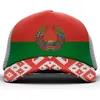 Casquettes de baseball Biélorussie Homme Jeunesse Chapeau Gratuit Personnalisé Nom Numéro Imprimer Po Pays Diy Nation Russe Drapeau Biélorusse Casual Casquette De Baseball