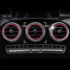 Nouveau 7 pièces Auto voiture climatiseur évent sortie autocollant décoration anneau bouton revêtement d'habillage pour Mercedes Benz classe C W205 GLC 2015-2018