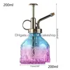 Watering Equipments Plant Meneer Glass Spray Bottle kan retro highatomisatie mondstuk afgedicht lekvrij voor tuinplanten bloemen1 drop dhckqqqqqq