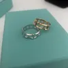 Designer original Tiffays S925 Sterling Silver index finger hollowed out wide ring Female Minority design exquisite high-level feeling couple simple