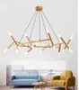 Pendellampor modern designer nordisk ledande ljuskrona mode svart guldlampa art deco sovrum vardagsrum ljus för hemmet
