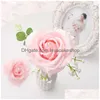 Decorative Flowers Wreaths 9Pcs Diameter 10Cm Soap Heart Shape Rose Scented Bath Body Petal Flower Case Wedding Decoration Gift Fe Dhkmi