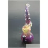 Örtkvarn Colorf Glass Pipes Handgjorda Corlor byter rökrör tobaksskedbubblare för mix färger släpp leverans hem garde dhhlq