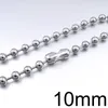 Chains MENS Bead Ball Chain Choker Necklace Women Jewelry Accessories For Christmas Gift Party Stainless Steel WN040