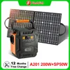 Flashfish Solar Generator 200W Portable Power Station 230V EU Socket 172Wh med 50W Portable Solar Panel 18V Solar Charger Kit