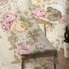 Rideau Bouquet Rose Fleurs Jaune Rose Fenêtre Rideaux Pour Salon Cuisine Porte Sheer Chambre