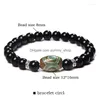 Beaded Strand Natural Stone Beads Bracelet Men Tibetan Dzi Aagtes Charm For Women Nce Healing Yoga Buddha Jewelry Drop Delivery Brace Dhtyn