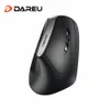 Mouse DAREU LM108 Mouse wireless Bluetooth 2.4Ghz Dual Mode 6 pulsanti Mouse ergonomico tipo pelle Mouse verticale per PC Laptop Computer