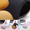 Rustt 3D muiskussen zachte siliconenkussens anime schattige katten poot muis pad niet -slip muizen mat geheugen schuimpolsteersteun ondersteuning