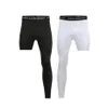 Pantalons pour hommes Hommes Hommes Couche de base Pantalons d'exercice Compression Running Tight Sport Cropped One Leg Leggings Basketball Football Yoga Dhu0B