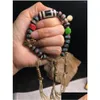 Pulseiras de jóias de miçangas para mulheres PSERA HOMBRE TIBETAN PLAY PROMECIMENTO ALENTE ALENTE INLAIDO DE TURQUOISE SHAMAS DE CORAS DE CORADAS BRACELES ETHONTIC DHGBA