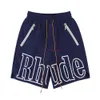 Designer-Shorts, modische Freizeitkleidung, Strand-Shorts, Rhude Summer American Shorts, Herren-Street-High-Street-lose, getrocknete Sport-Trainings-Basketball-Hosen, trendige Shorts