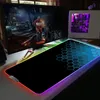 パッドヘキサゴンテクスチャラージRGBマウスパッドXXLゲーミングマウスパッドLED Mause Pad Gamer Mouse Carpet Big Keyboard Desk Mat With Backlit Mat