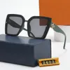 Designer-Sonnenbrille, modische Sommer-Strandbrille, Vollformat, Buchstabe, rechteckiges Design für Mann und Frau, 6 optional, hohe Qualität