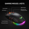 Combos HAVIT KB558 Wired Gaming Keyboard Mouse Kit RGB Backlight 104 Keys with Wrist Rest US UK German Layout Keyboard For PC Laptop