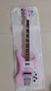 Nouveau 4 cordes 4003 guitare basse électrique rose 20 frettes matériel chromé peut être personnalisé