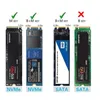 Gadgets NVME M2 CAS SSD SATA à USB Type C 3.1 Boîte de disque SSD Boîte de disque externe M / B PCIE NGFF ENCLOSU