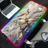 وسادات حرب حارة الرعد RGB Mouse Pad Accessories السرعة لوحة المفاتيح MAT MINI PC Nonslip Office Desktop Gamer Mousepad