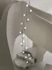 Lâmpadas pendentes Modern Staircase Chandelier Design LED teto Adequado para iluminar o enforcamento criativo