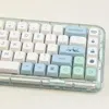 Combos 133 Keys Snow Mountain Theme Keycaps XDA Profile PBT Dye Sublimation Keycaps for MX Switch Mechanical Keyboard Fits 61 64 87 96