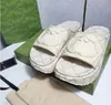 المصمم Sandal 2023 Fashion Shicay Sole Slipper Brand Slide Womens With Lnterlocking G Indoor Home جميلة