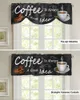 Curtain Retro Style Coffee Bean Small Rod Pocket Short Curtains Home Decor Partition Cabinet Door Window