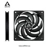 Kylning Arktisk P12 SLIM PWM PST 12015 PC CASE FAN 12CM ULTRATHIN 15mm Tjock CPU -kylfläkt PWM Temperaturkontroll 120mm