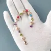 Kolekcja designerska moda elegancka kobiety łańcuch bransoletki w kolorze diamentowym koraliki w kształcie fanów w kształcie fanów plastrowane biżuterię złoty kolor