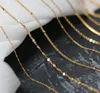 Chains Fashion Gold Chain Tarnish Free Thin Delicate Link Flower Coin Layer Necklace Plated Stainless Steel