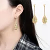 Halskette Ohrringe Set 1 Schöne Legierung Luxus Weibliche Drop Kit Schmuck Zubehör Frauen Schlüsselbein