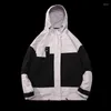 Mäns jackor 2023 Mens Hooded Men Hip-Hop Outwear Spring Sport Windbreaker Casual utomhus Autumn Streetwear Cotton Coats S-3XL