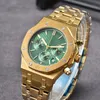 2023 New Watch Men Leisure Diamond Watches Gold Steel Stainless steel Quartz Wristwatch Strap Male Relogio Masculino A001