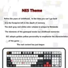 Accessories Hotsale PBT Red White Game Console /NES Theme Single Sided Thermal Sublimation Keycap 108 Keys For Mechanical Keyboard