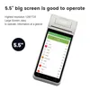 Skrivare 4G Android 11 Smart Handheld POS PDA 2+16GB Mobil Terminal 58mm termisk kvitto Bill Skrivare NFC Reader Barcode Scanner POS