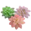 Decorative Flowers Diameter 11cm Large Artificial Flower Lotus Succulents Plants Bathroom Accessories Flocking Fake Plantas Artificiais