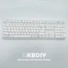 Accessoires KBDIY 134 touches / SET MAC Apple Keycap XDA Profil PBT MX Gyesub Keycaps blancs japonais pour clavier mécanique Cape de clé personnalisée DIY
